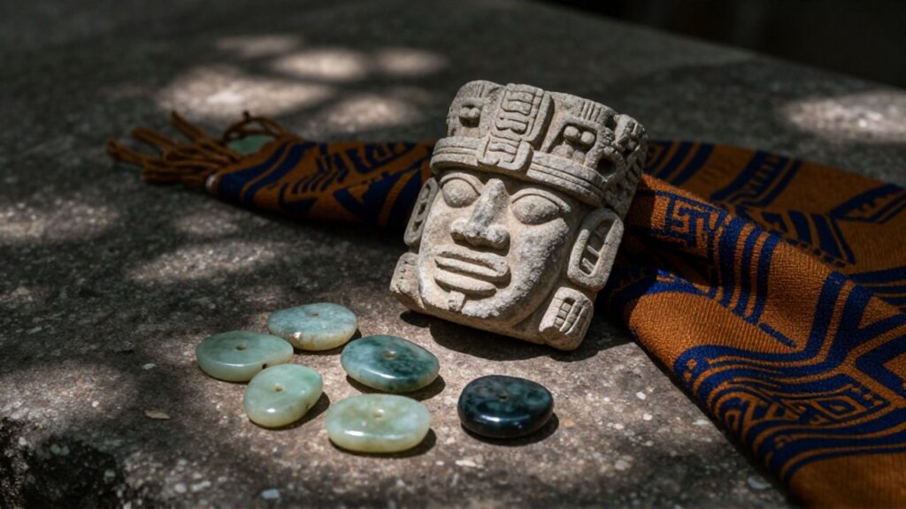 Un tallado de piedra con un rostro